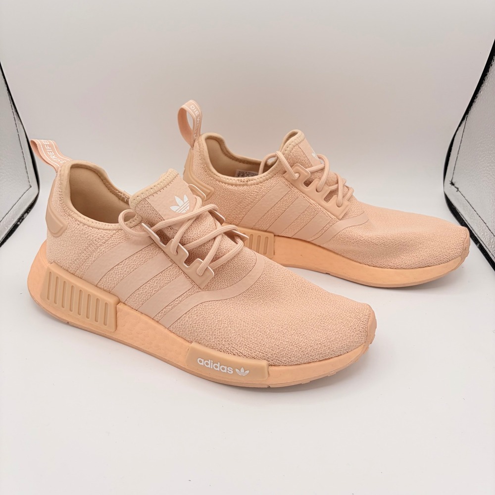 Adidas NMD R1 Women's Size 9 Peach Monochrome GZ4963 Boost Knit Sneakers